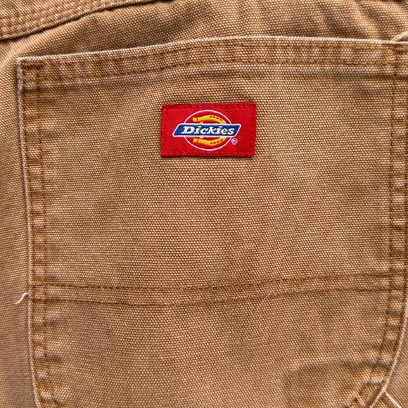 Dickies Carpenter Canvas Pants Painter Work Carhartt Style Brown Size 40x30 EUC - Picture 5 of 6